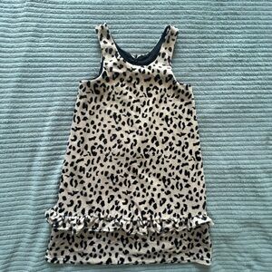 Pippa & Julie Black and Cream Animal Print Dress